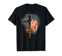 Buffy the Vampire Slayer Y2K Cross Pattern TV Show Maglietta