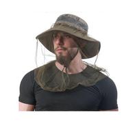 Bug Head Net Mesh - Bug Face Netting for Hats - Insect Net Mask Cover from Gnats, Midges with Extra Fine Fly Screen Holes - Outdoor Protection for Men