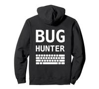 Bug Hunter & Tastiera Software Test Ingenitore Bianco Felpa con Cappuccio