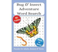 Bug & Insect Word Search Puzzle Book: Word Searches with Easy to Read Print about Bugs, Insects, Crawlies and More | 6x9 inches, 110 pages | 50+ Puzzles ... Gift for Birthdays, Vacation and Fun Time