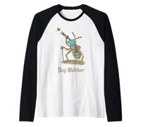 Bug Watcher Carino Bug con telescopio Maglia con Maniche Raglan
