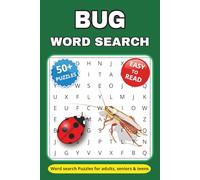 Bug Word Search Puzzle Book: Word Search Puzzles with Easy to Read Print about Bugs, Habitats, Anatomy and More | 6*9 inches, 112 pages | 50+ Puzzles ... Gift for Vacations, Festivals and Relaxation