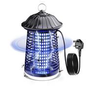 Bug Zapper, 4200 V 15 W UV insetticida anti-mosche, Zapper elettrico con luce LED, IPX4 impermeabile anti-zanzare a 360° attira insetti volanti per interni ed esterni