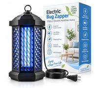 Bug Zapper Outdoor & Indoor, 18W Ad Alta Potenza Zapper Zanzariera, IPX4 Impermeabile Alloggiamento In Metallo Insetti Catcher