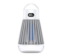 Bug Zapper - Trappola antizanzare ricaricabile tramite USB, luce per interni ed esterni, griglia di sicurezza per casa, camera da letto, cortile e campeggio (bianco)