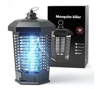 Bug Zapper - Zanzariera elettrica per interni ed esterni, 4200 V, ad alta tensione, impermeabile IPX6, efficace trappola per mosche, moscerini e insetti per casa, giardino, campeggio e patio