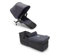 Bugaboo Donkey 5 Twin, Set di Conversione Passeggino Completo, Affiancato, Design Migliorato, Seduta Reversibile, Guida a una Mano e Archiviazione Espandibile, Stormy Blue