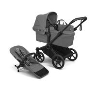 Bugaboo Donkey 6 Singolo, Passeggino Convertibile in Doppio e Gemellare per Neonati e Bambini Piccoli, Doppio Spazio e cesta portaoggetti Laterale, Facile da Manovrare con Sterzo a Una Mano, Moon Grey
