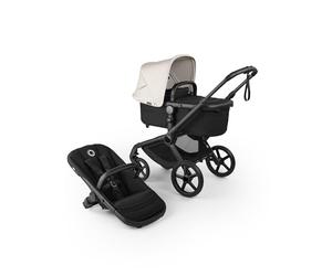 Bugaboo Fox 5 Renew, Passeggino Multi-Terreno 2 in 1 per Bambini, Chiusura Facile, Navicella Spaziosa, Seduta da Bambino Estensibile, Telaio Grafite e Cappottina Misty White
