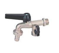 Bugatti 06600007 rubinetto portagomma a sfera duplex con leva in alluminio bugat