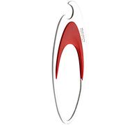 BUGATTI 31-7080C3U Sam-Apribottiglie in Acciaio Inox/ABS, Colore: Rosso, 14 X 4,5 X 0,5 cm