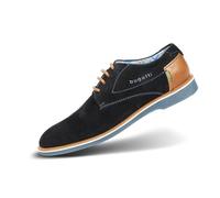 bugatti Scarpa stringata 'Melchiore' blu notte / marrone, Taglia 45