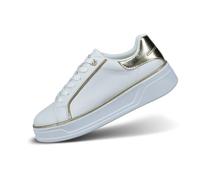 bugatti 435-aie04, Scarpe da Ginnastica Donna, Bianco e Oro, 40 EU