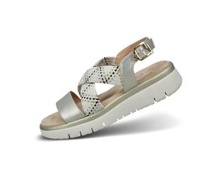 bugatti 435-aqn80, Sandali Donna, Oro Bianco Sporco, 40 EU
