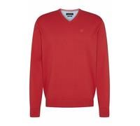 bugatti 7300-95510 Maglione con Scollo a V, Rosso-950, L Uomo