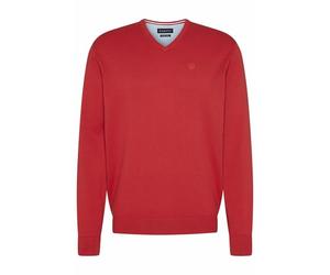 bugatti 7300-95510 Maglione Scollo a V, Rosso-950, S Uomo