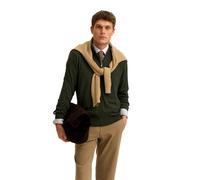 bugatti 7600-85510d Maglione Cardigan, 190-oliva, XXL Uomo