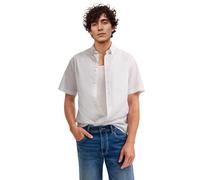 Bugatti 9450-18330e Camicia a Maniche Corte, 10 Bianco, L Uomo
