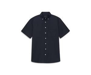 Bugatti 9450-18330e Camicia a Maniche Corte, 390-blu Marino, L Uomo