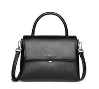 bugatti Almata borsa 2-in-1 con astuccio cosmetico extra, borsa da donna in pelle sintetica, nero