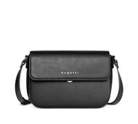 bugatti Almata borsa a spalla donna M, tracolla, borsa a mano in pelle sintetica, nero