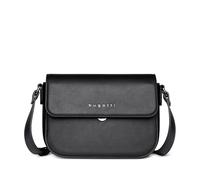 bugatti Almata borsa a spalla donna S, tracolla piccola, clutch in pelle sintetica, nero