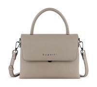 bugatti Almata borsa 2-in-1 con astuccio cosmetico extra, borsa da donna in pelle sintetica, sabbia