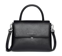 bugatti Almata borsa 2-in-1 con astuccio cosmetico extra, borsa da donna in pelle sintetica, nero