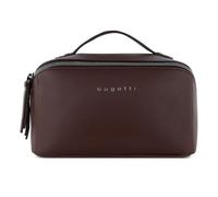 bugatti Almata beauty case da donna, trousse con ampia apertura per i viaggi, marrone