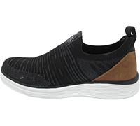 bugatti Bequeme Schnürschuh Memory Foam Elegante Casual Easy Fit Sneaker aus Austauschbaren Einlegesohlen, Mocassino Uomo, Cognac Nero, 43 EU