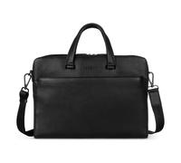 bugatti Black cartella in pelle - elegante borsa da lavoro per laptop 15", lavoro e vita quotidiana - Nera