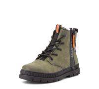 bugatti Boots stringati 'Pallario' cachi / nero Uomo bugatti 46 cachi / nero