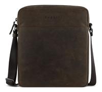 bugatti Luca borsa a tracolla piccola in vera pelle, borsa a tracolla cross-body marrone