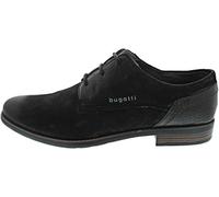 bugatti Business Halbschuh mit Eleganter Linienführung, con Lacci Uomo, Nero, 40 EU