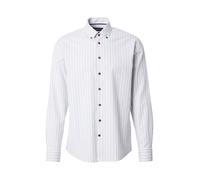 bugatti Camicia blu scuro / marrone chiaro / bianco Uomo bugatti L