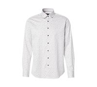 bugatti Camicia navy / marrone chiaro / verde erba / bianco Uomo bugatti L