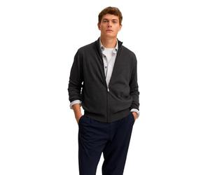 bugatti Cardigan da Uomo 7600-85510D Regular Fit Cotone Basic Essentials, 280-grigio Scuro, XXL