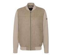 bugatti Cardigan da Uomo con Chiusura Lampo College Regular Fit, 50-Beige, XXL