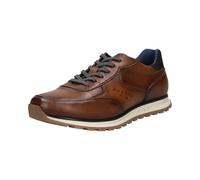 bugatti man - Scarpe da ginnastica basse da uomo, plantare intercambiabile, Cognac 6300, 45 EU