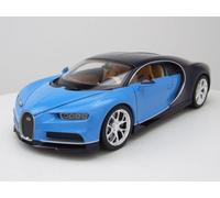Bugatti Chiron 2017 Blu/Scuro Blu Modellino 1:24 Welly