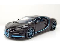 Bugatti Chiron 42 Secondi Record Mondiale 2016 Nero Modellino Auto 1:18 Bburago