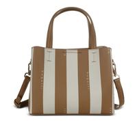 bugatti Cleo Piccola borsa tote da donna - Borsa a mano in similpelle a righe cognac/beige