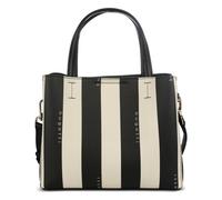 bugatti Cleo Piccola borsa tote da donna - Borsa a mano in similpelle a righe nero/beige