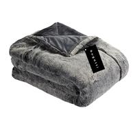 BUGATTI Coperta in pelliccia sintetica 150x200 cm - Coperta in pelliccia sintetica grigia, copriletto con ottica in pelliccia, coperta in pelliccia extra morbida e confortevolmente riscaldante