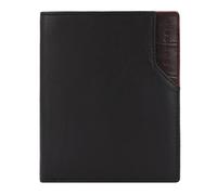 bugatti Corso DeLuxe portafoglio verticale con patta, unisex, nappa vacchetta, nero