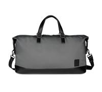 bugatti Domani 2.0 borsa da viaggio in poliestere con dettagli in pelle sintetica, borsa da weekend unisex, grigia