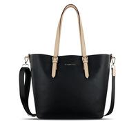 bugatti Ella grande borsa shopper bag-in-bag da donna, borsa da donna in similpelle, nera