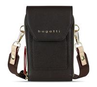 bugatti Ella portafoglio a tracolla da donna con scomparto per smartphone, portamonete in pelle sintetica, marrone