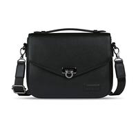 Bugatti Elsa Classic Bag, Borsa in pelle da donna, borsa da donna con tracolla, nero