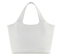 bugatti Elsa Systembag M in pelle di vacchetta, borsa da donna con 3 tasche extra, incluso scomparto per laptop (13"), bianca